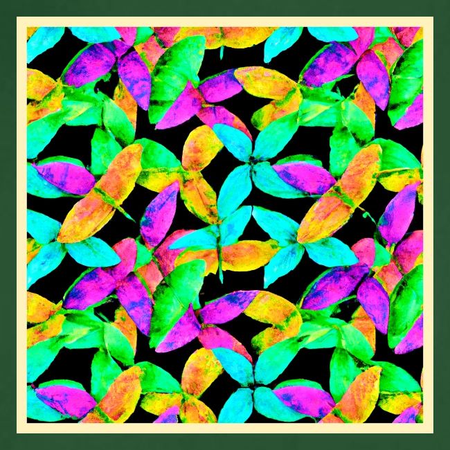Neonscape Leaf Pattern