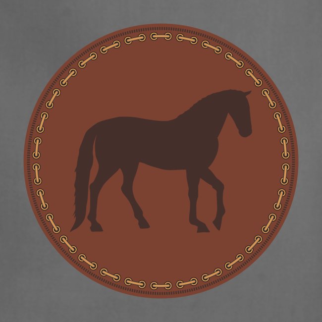 Horse Pony leather patch motif