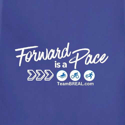 Forward Is a Pace Blue - Adjustable Apron
