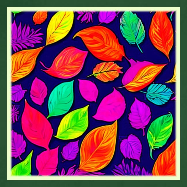 Colorful fall leaves Artwork