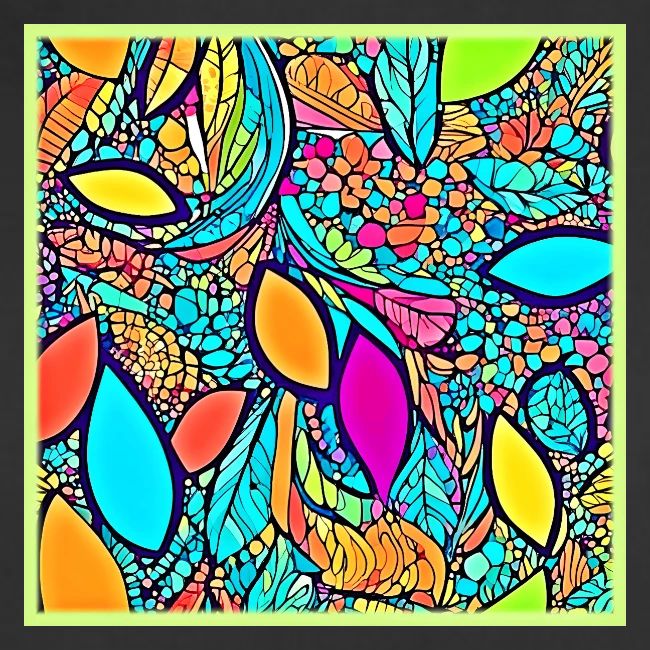 Colorful Abstract Floral Art