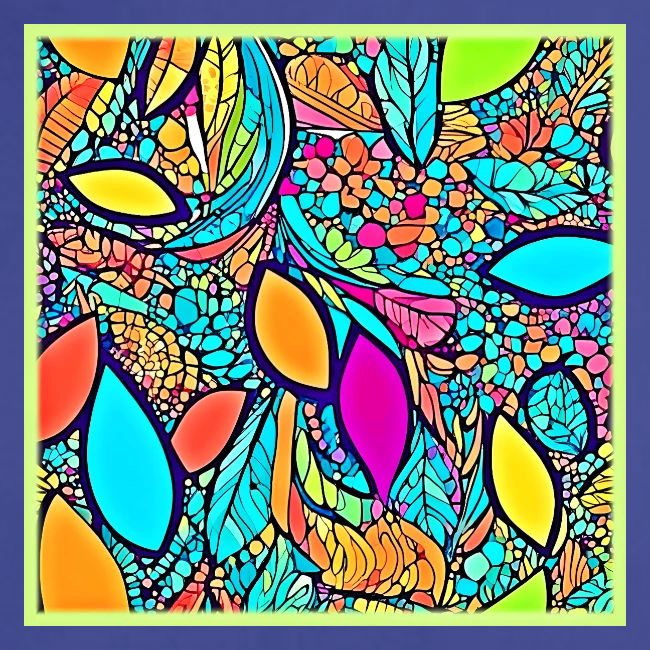 Colorful Abstract Floral Art
