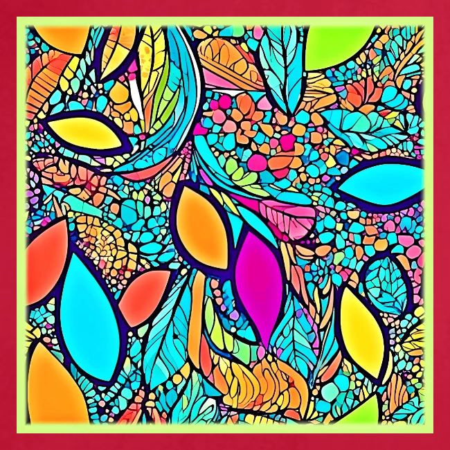 Colorful Abstract Floral Art
