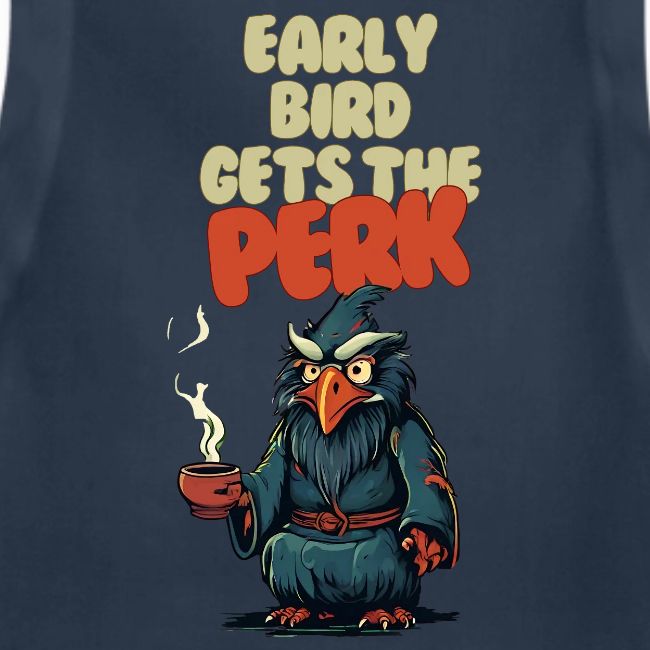 Early Bird Gets the Perk: Owl with Coffee Mug