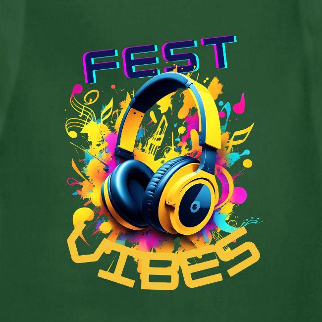 Festival Vibes! Yellow Headphones - Music Lover