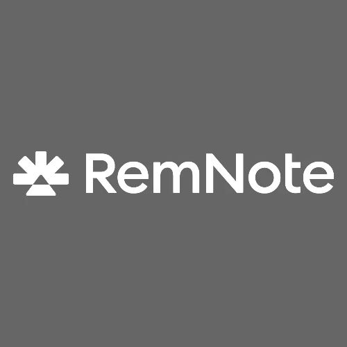 White logo with text, horizontal