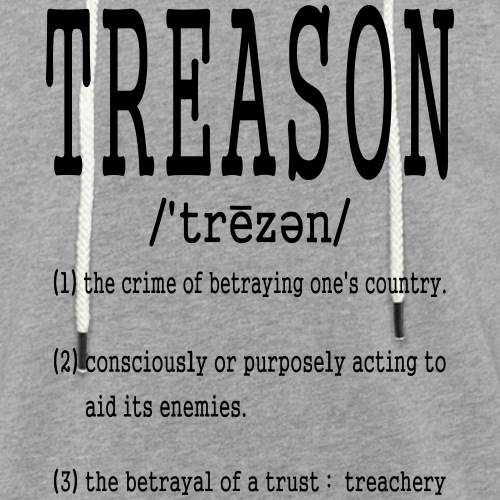 treason definition shirts - Unisex Lightweight Terry Hoodie