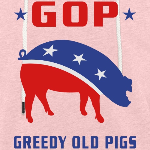 GOP Greedy Old Pigs - Unisex Lightweight Terry Hoodie