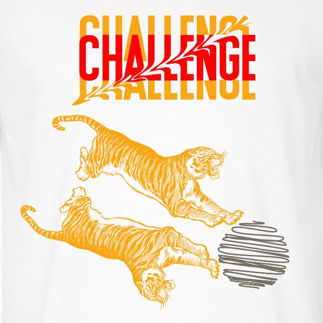 Double tiger fashion, jungle feline animals.