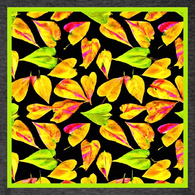 Neon Leaf Art Elegance