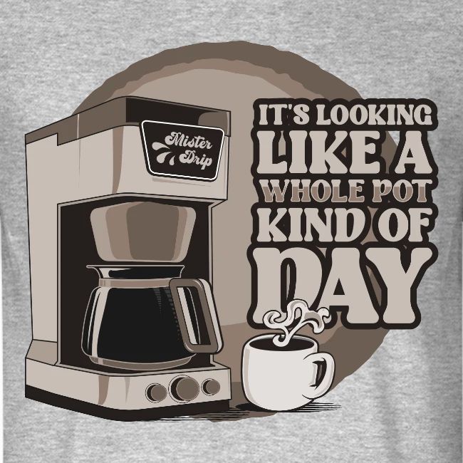 Retro Drip Coffee Maker Technical Drawing Shirt