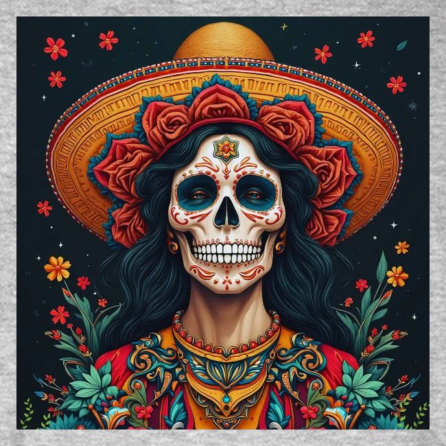 Charra Skull Art | Traditional Mexican Design