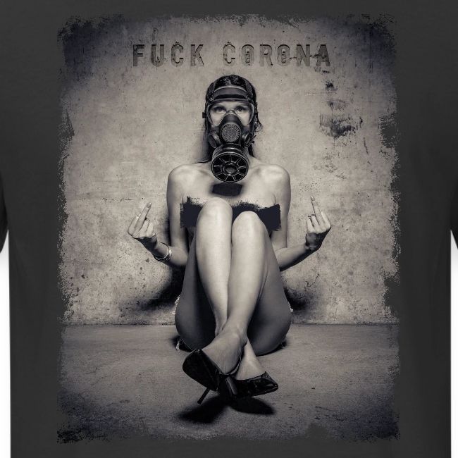 nude girl with gas mask - DOUBLE FUCK CORONA