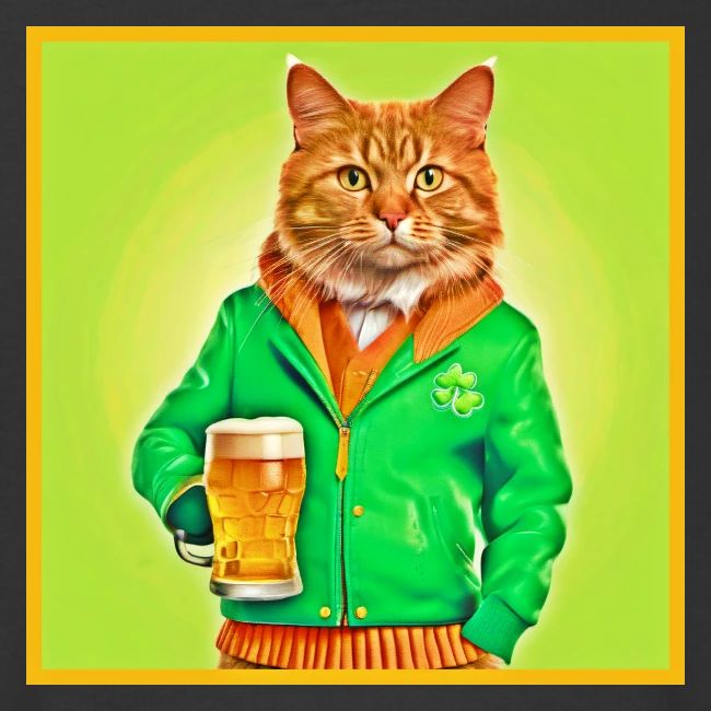 Irish Day Cat: Stylish Jacket Swagger