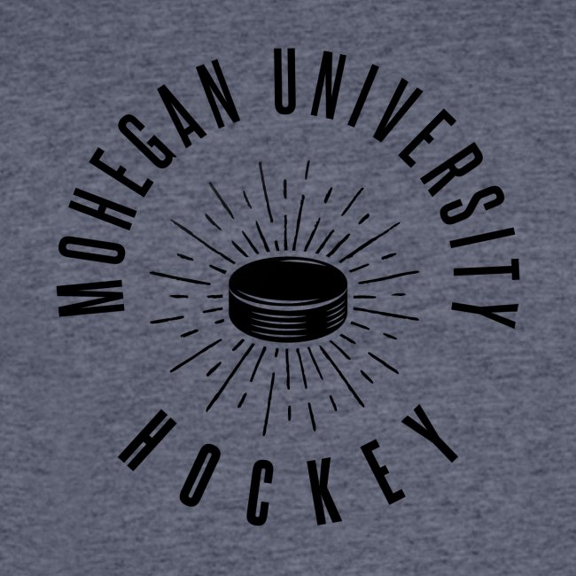 Black Mohegan U Hockey Series Logo