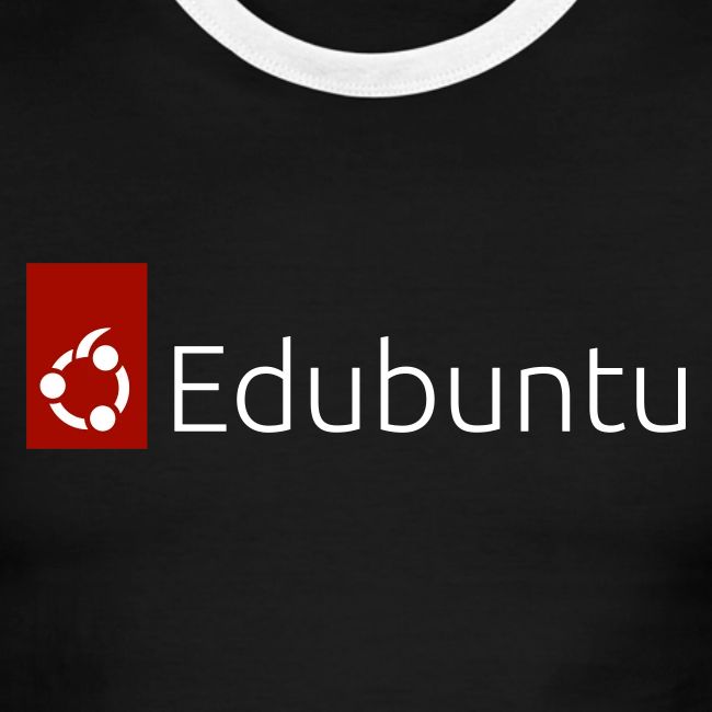 Edubuntu Logo 2023 - White