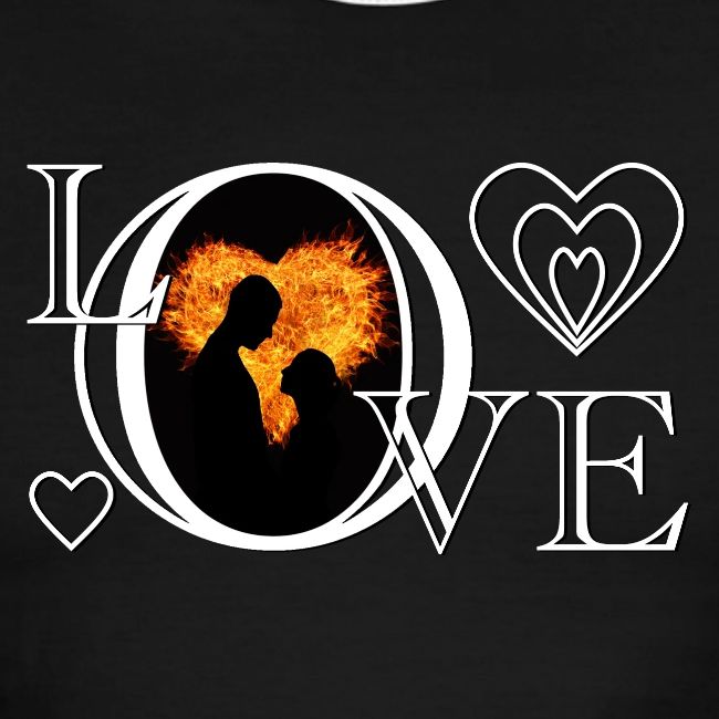 Hot Love Couple Fire Heart Romance Shirt Gift Idea