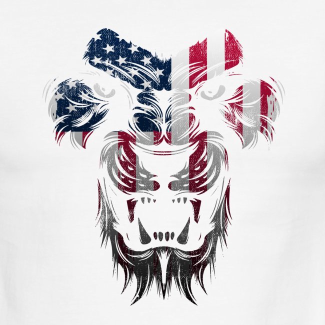 American Flag Lion Shirt