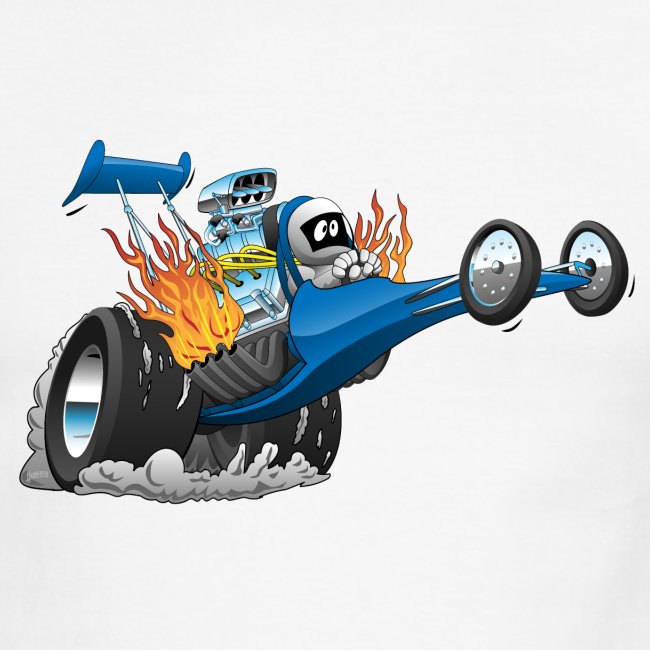 Top Fuel Dragster Cartoon