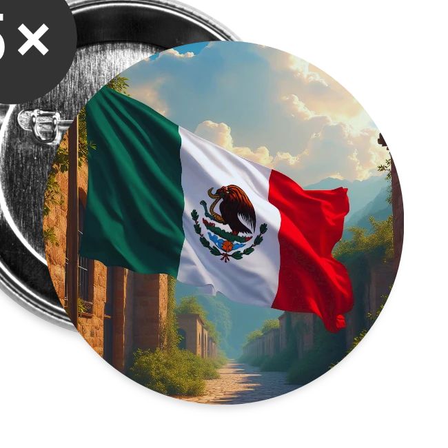 Mexican flag in Magical Town and Nature