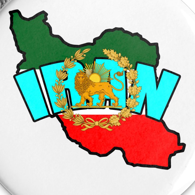 Iran Map Lion Sun