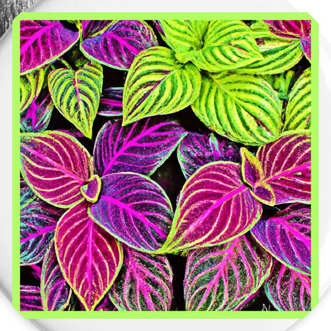 Vibrant Elegance Leaves Pattern