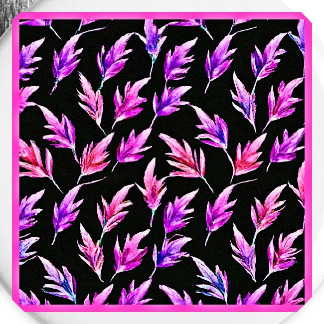 Colorful Leaf Magic: Neon Delight