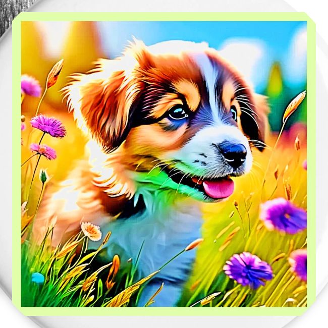 Happy Puppy Meadow Design