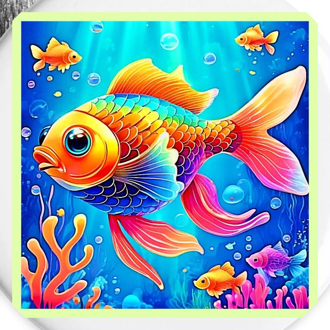 Colorful Aquarium Fish Art