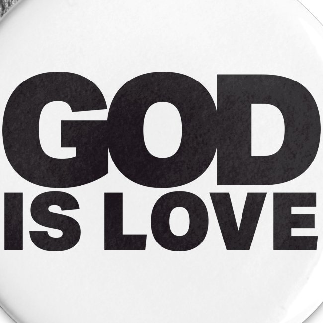 God Is Love - Ivy Design (Black Letters)