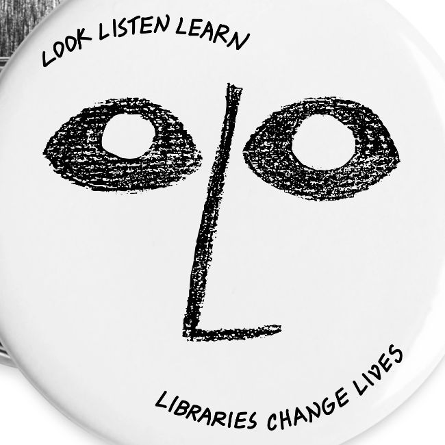 Vintage ALA: Libraries Change Lives Face