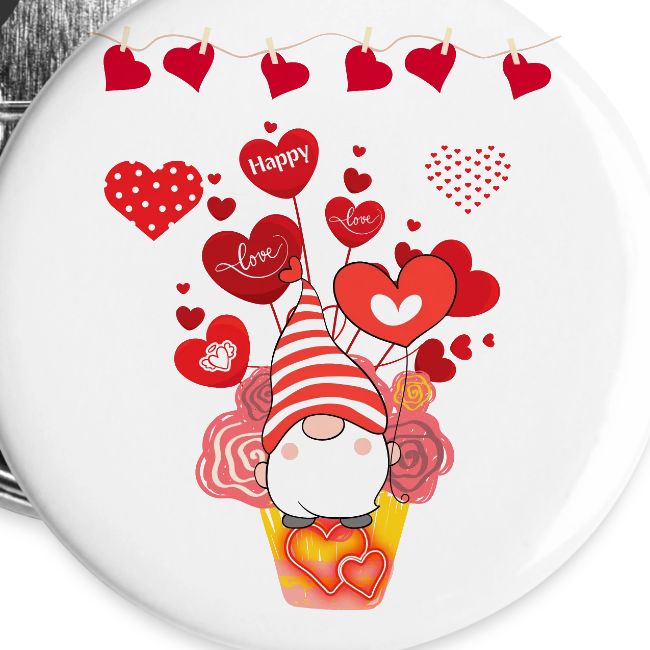Design wrapped in love hearts, vibrating in love.