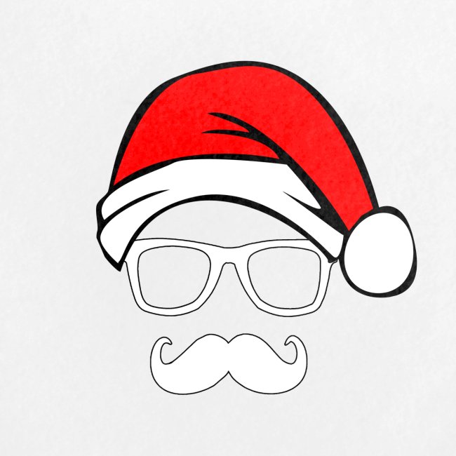 Santa with Geek and Mustache