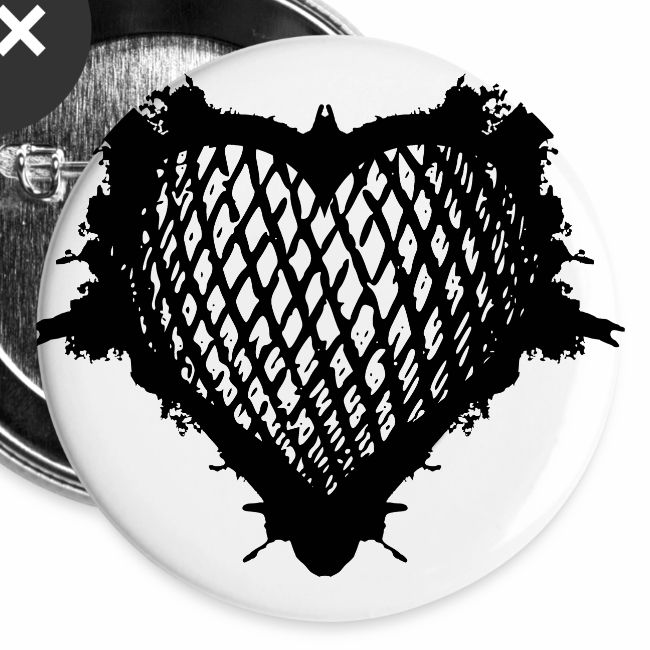 Heart grid pattern balloon splash logo gift ideas