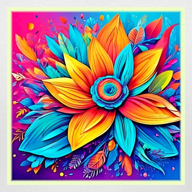 Vibrant Floral Artwork