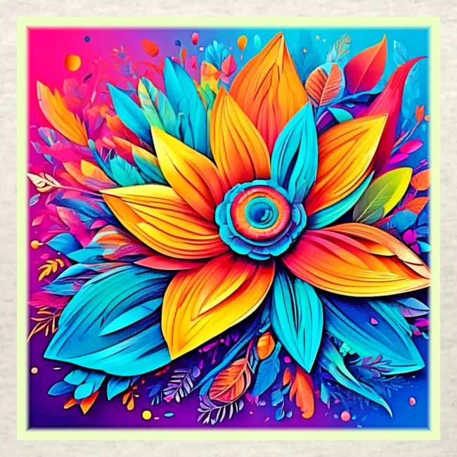 Vibrant Floral Artwork
