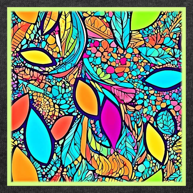 Colorful Abstract Floral Art