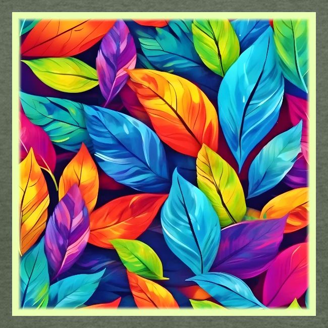 Colorful Foliage Pattern Artwork