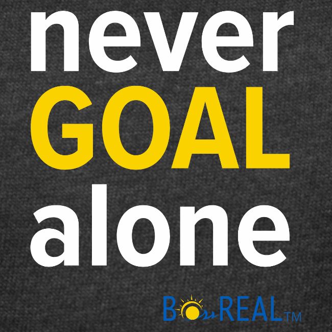 Never GOAL Alone - Black/Navy