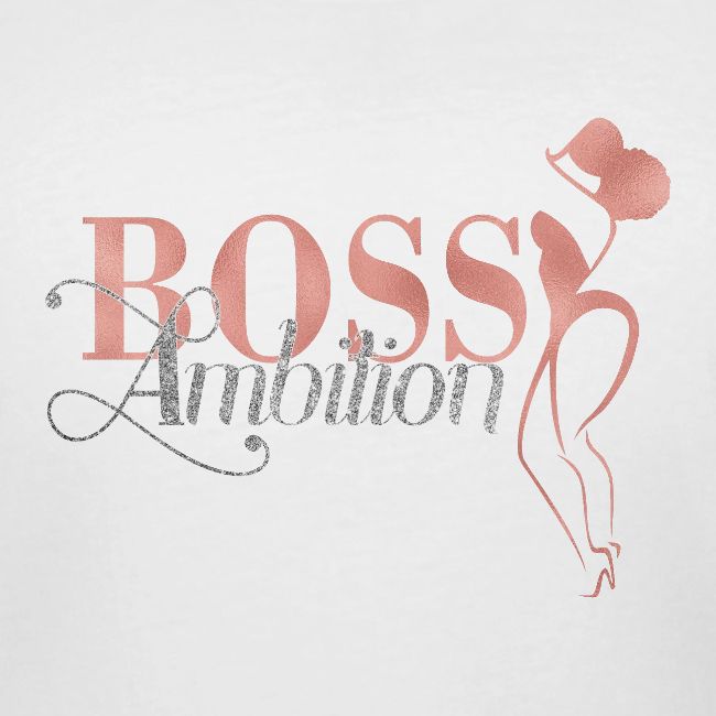 Women Boss Ambition Tshirt Glitter