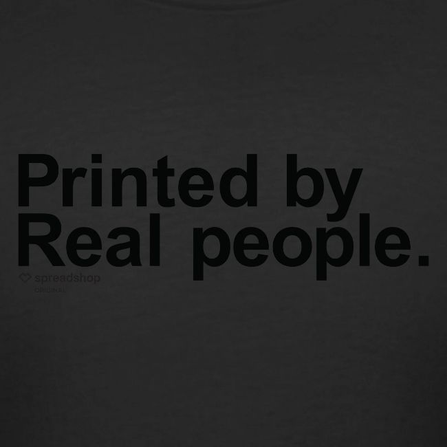 Printed in black