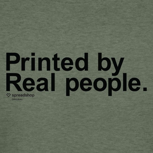 Printed in black