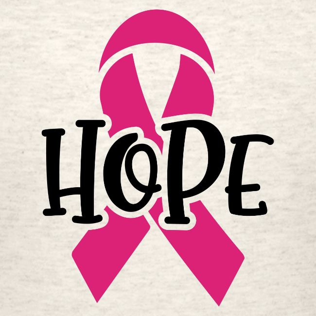Hope Ribbon October Breast Cancer Awareness Month