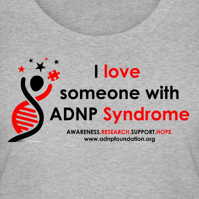 I LOVE SOMEONE WITH ADNP SYNDROME RED AND BLACK FO