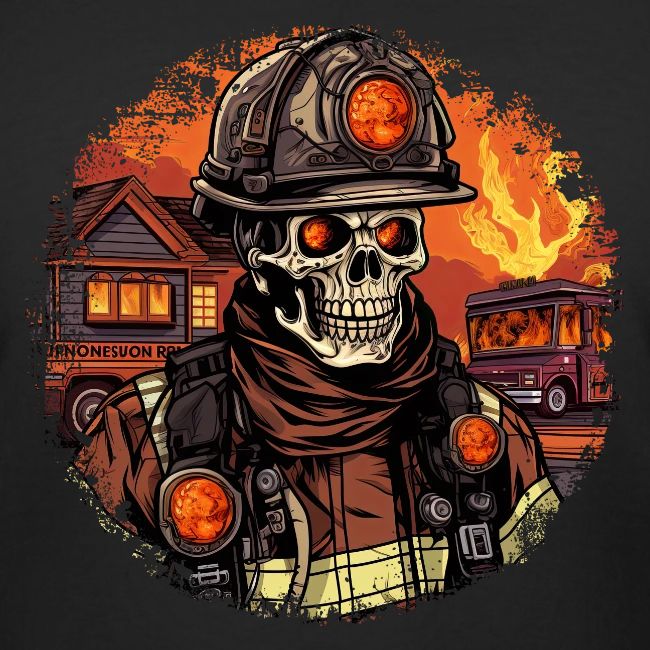 Skeletons Firefighter / fireman skeleton