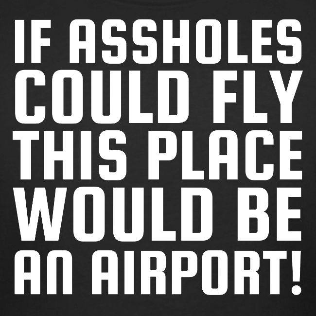 If Assholes Could Fly This Place Would Be Airport