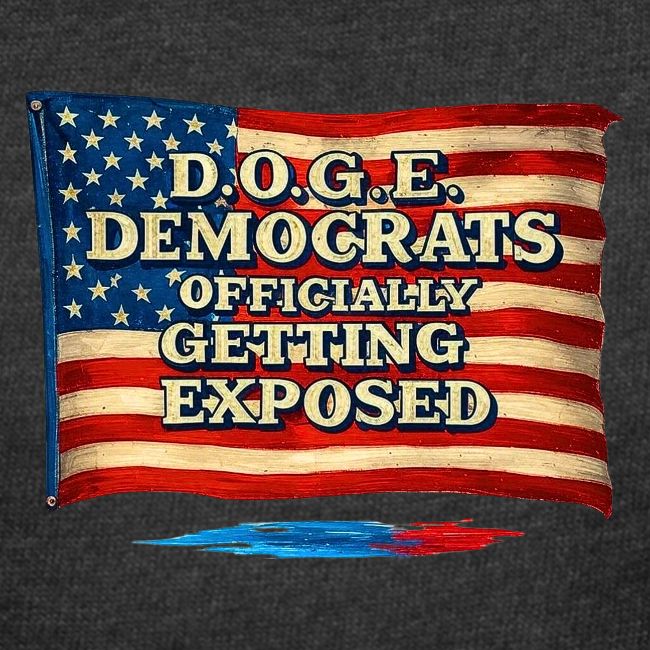 D.O.G.E. American Flag Retro
