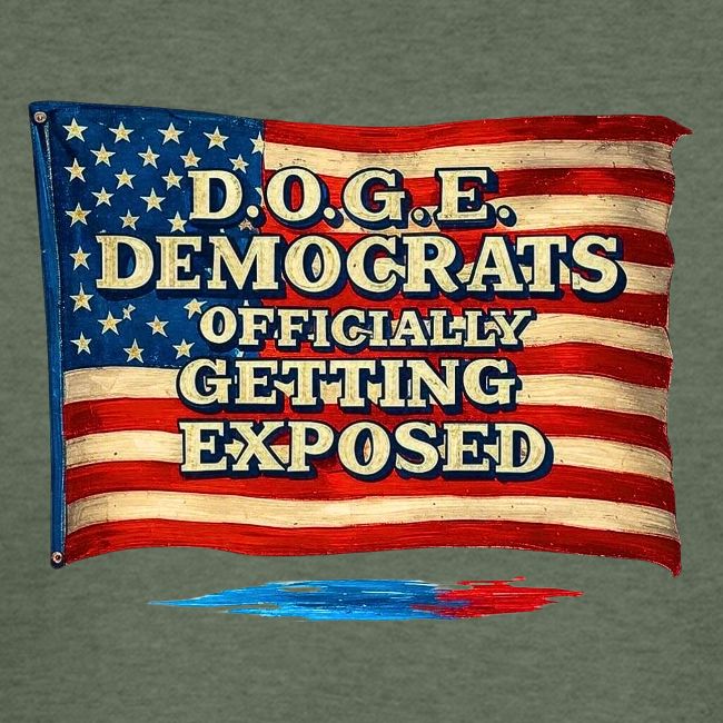 D.O.G.E. American Flag Retro