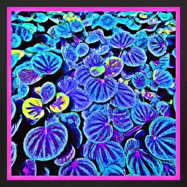 Stylish Neon Leaves Delight