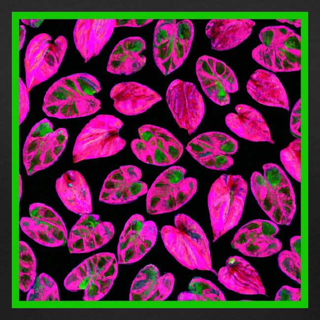 Vibrant Leaf Art Colorful Pattern